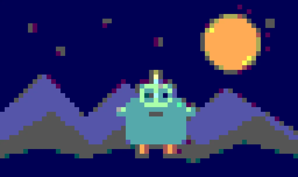Grid-clean pixel art result