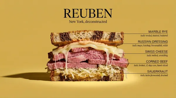 Labeled sandwich cross-section