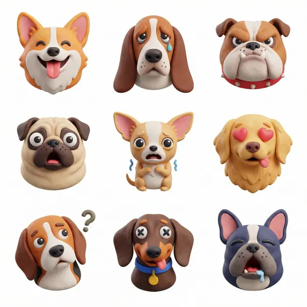 3D animal icon collection