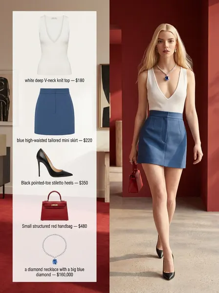 Fashion outfit editorial layout