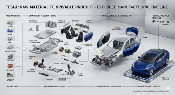 Manufacturing process cutaway diagram